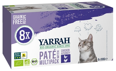 Yarrah Cat Multipack Pastet Hühnchen Truthahn Grainfree