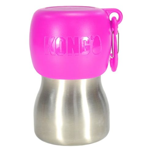 Kong H2O Trinkflasche Edelstahl rosa