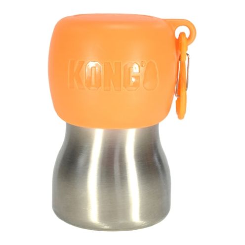 Kong H2O -Trinkflasche Edelstahl Orange