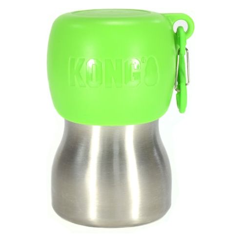 Kong H2O Trinkflasche Edelstahlgrün