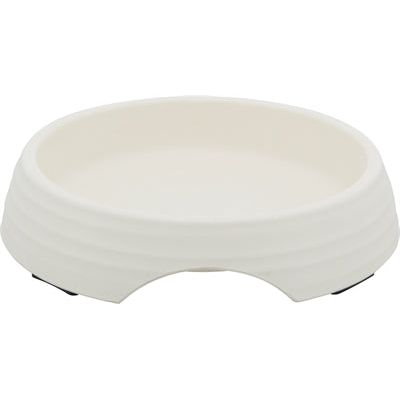 Trixie Food Bowl Katze Melamin Edelstahl weiß