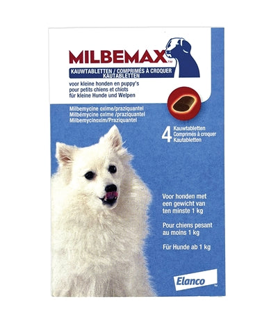 Milbemax Kaute Tablette Wortering Welpe kleiner Hund