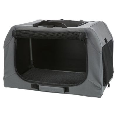 Trixie weicher Zwinger Easy Travel Bench Grau