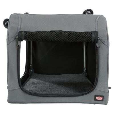 Trixie weicher Zwinger Easy Travel Bench Grau