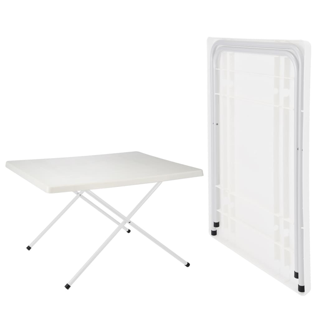 Hallo Camping -Tabelle faltbare einstellbare 80x60x51 61 cm Weiß