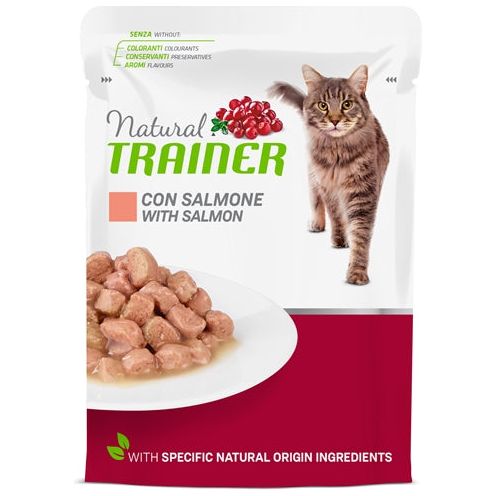 Natürliche Trainer Katze Erwachsener Lachsbeutel