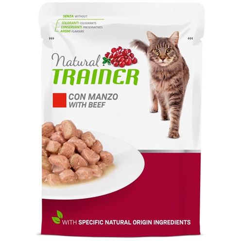 Natürliche Trainer Katze für Erwachsene Rindfleischbeutel