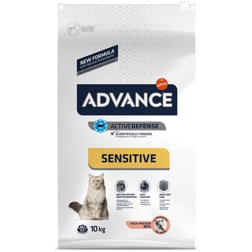 Progresste Katzen erwachsener sensibler Lachs