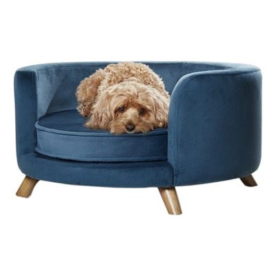 Verzaubertes Haustier Enchanted Hundekorb Sofa Rosie Peacock Blau