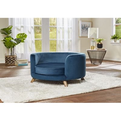 Verzaubertes Haustier Enchanted Hundekorb Sofa Rosie Peacock Blau