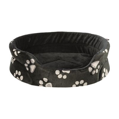 Trixie Hundekorb Jimmy Oval Schwarz mit Beindruck