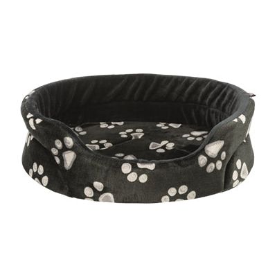 Trixie Hundekorb Jimmy Oval Schwarz mit Beindruck