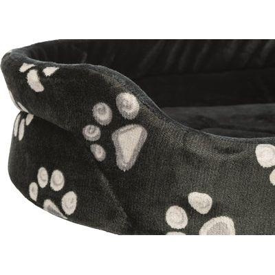 Trixie Hundekorb Jimmy Oval Schwarz mit Beindruck