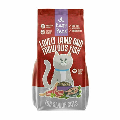 EasyPets Schöne Lamm Fabulous Fish Senior Cat Food Essen