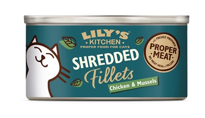 Lilys Küchenhuhnschuhn -Filets zerkleinert