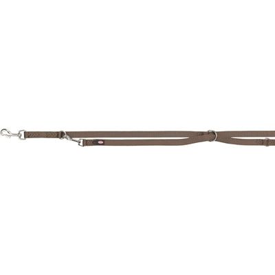 Trixie Dog -Leinen einstellbare Premium Zwei -Layer -Braun