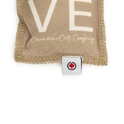 Canadiancat Company Canadian Cat Play Kissen Liebe mit Catnip Grey Beige