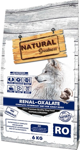 Natürliche Größe Veterinärdiät Hunde Nieren Oxalat vollständig