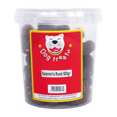 Hundebehandlungs -Salamini -Rindfleisch