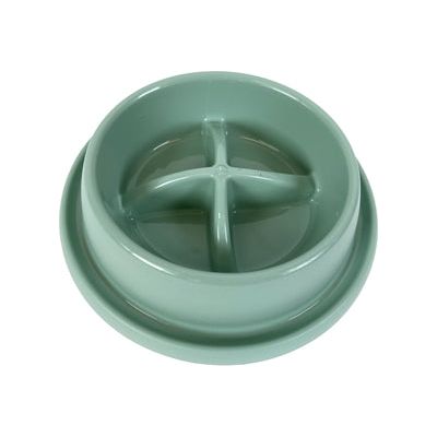 Glückliches Haustier verrückt nach Haustieren, die Eimer Adagio Slow Feeder Sage Green füttern