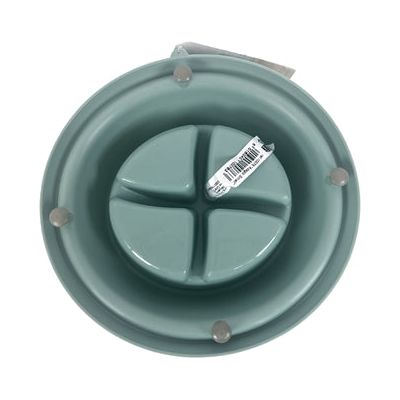 Glückliches Haustier verrückt nach Haustieren, die Eimer Adagio Slow Feeder Sage Green füttern