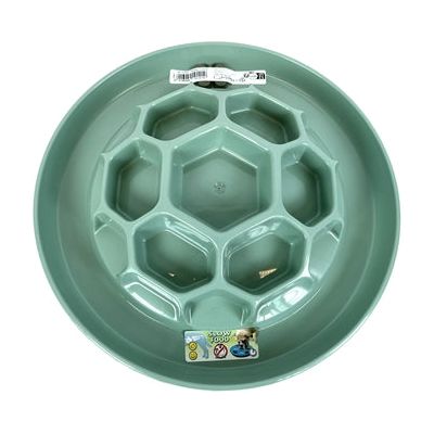 Glückliches Haustier verrückt nach Haustieren, die Eimer Wabe langsame Feeder Sage Green füttern