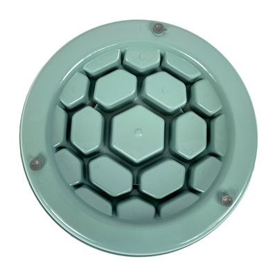 Glückliches Haustier verrückt nach Haustieren, die Eimer Wabe langsame Feeder Sage Green füttern