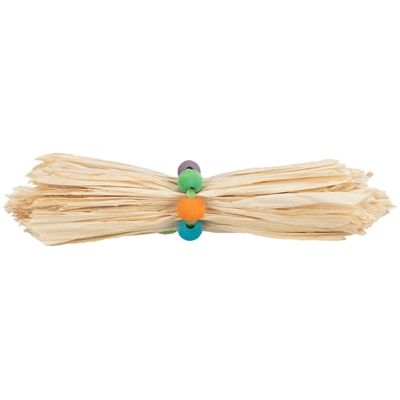 Trixie -Spielzeug für Nagetierkaninchen mit Maisblatt und Holzperlen