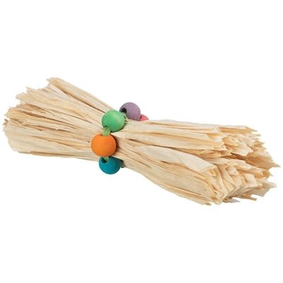 Trixie -Spielzeug für Nagetierkaninchen mit Maisblatt und Holzperlen