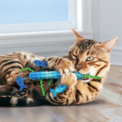 Kong Kickeroo Stickeroo mit Falten -Sound und Katzenminzenblau