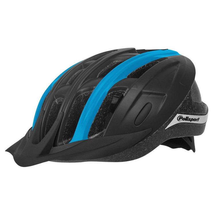 Polisportfahrt im Fahrradhelm L 58-62 cm Black Blauww