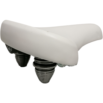 Selle MonteGrappa Bi1800 Selva Junior Cruiser Sattel Blanc