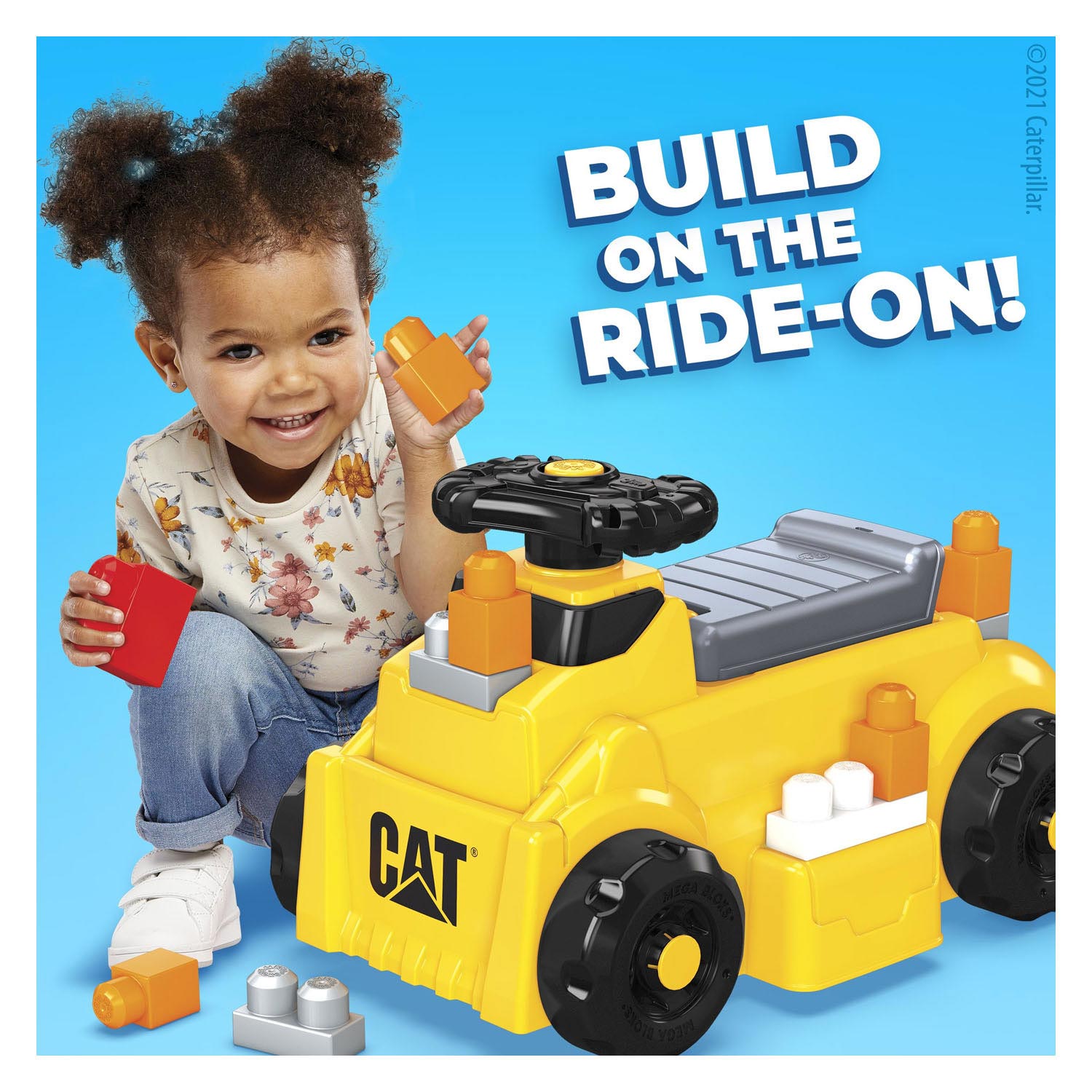 Mega Bloks Cat Build n Walking Car mit Blöcken