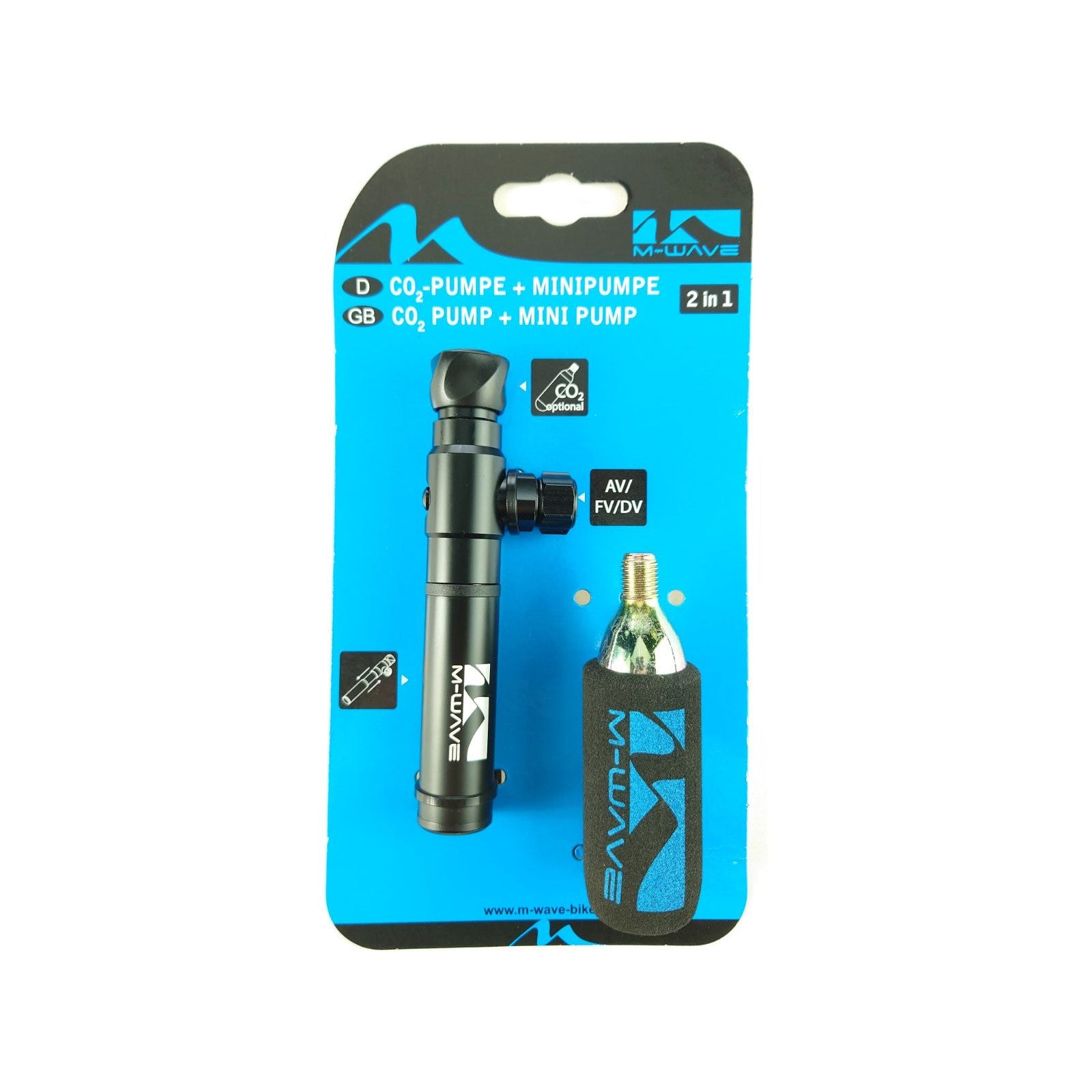 M-Wellenpumpe Mini Alu mit CO2-Muster 16gr