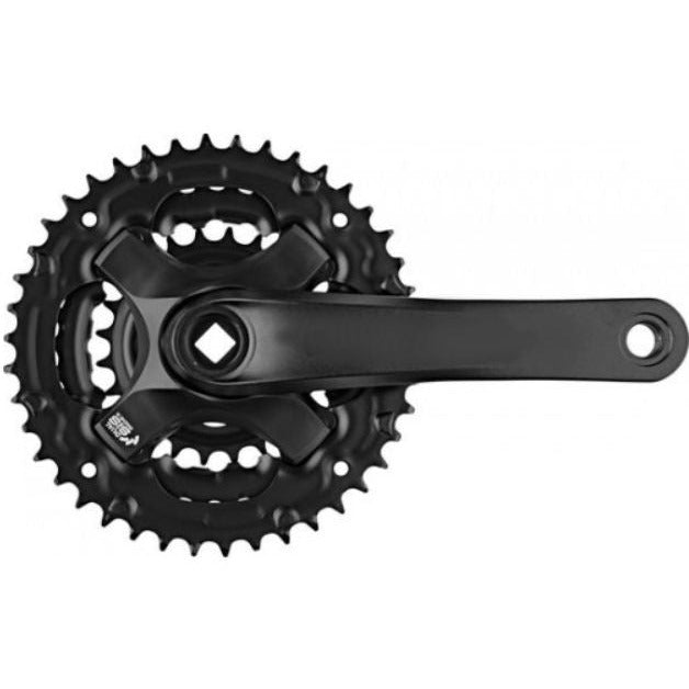 Samox -Kurbel 170 mm Triple 42 32 22 T Matte schwarz - 4 mm