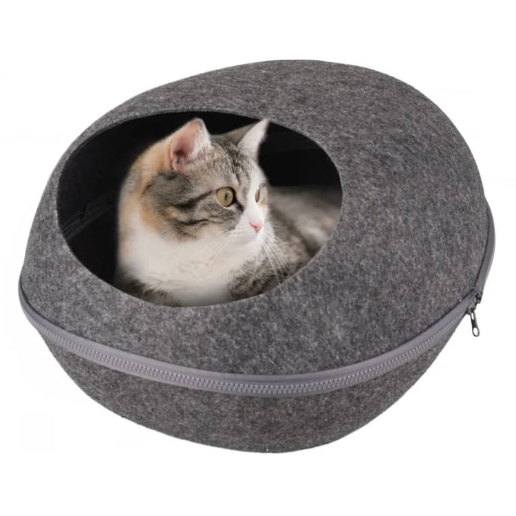 Flamingo Flamingo Cat Cave Chizmo 39x48x24 cm fühlte sich grau an