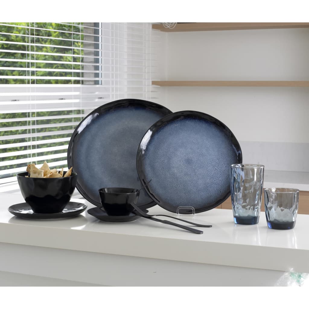 Gemütliche trendige, gemütliche trendige Dessertboard Sapphire 6 Sts Ø20 cm Saphirblau