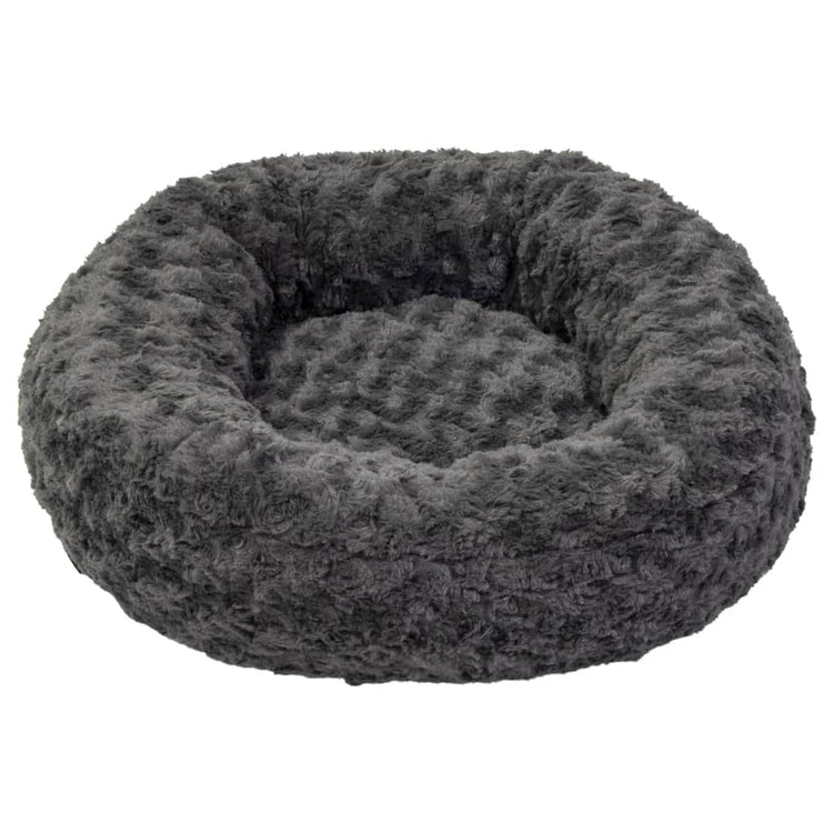 Jack und Vanille -Jack und Vanille -Haustierkorb Softy XS 45x45x15 cm Rosette grau