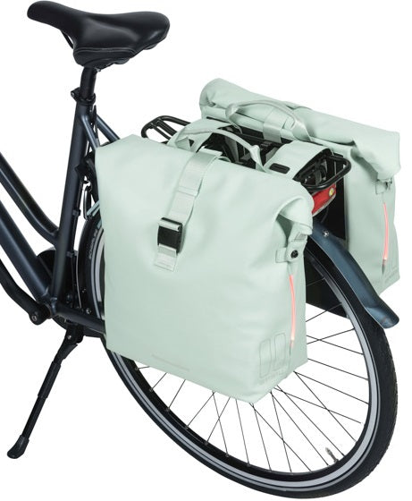 Basil SoHo doppelte Fahrradtasche Nordlicht Grün