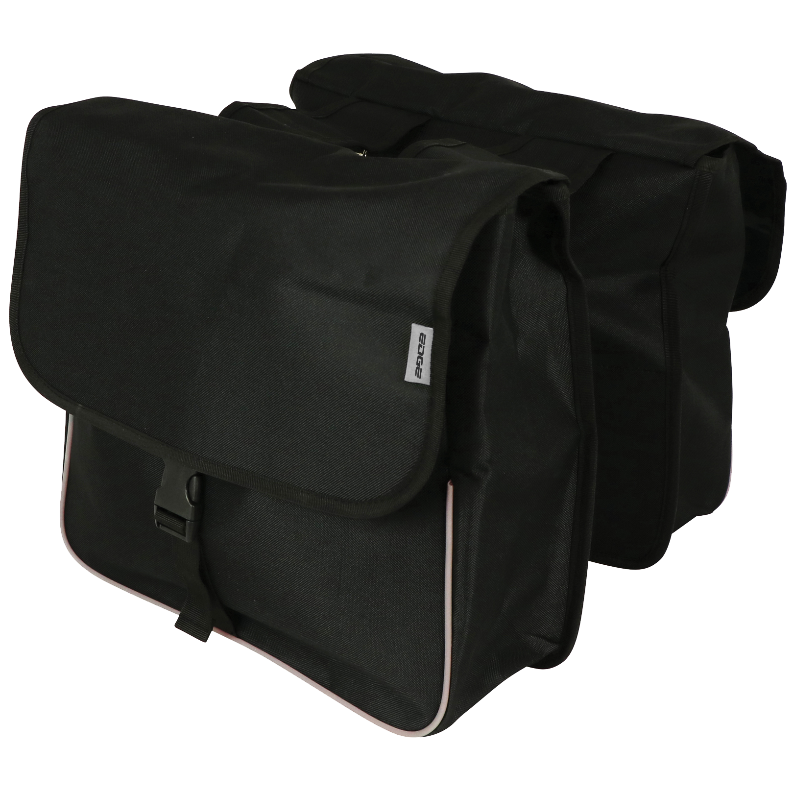Edge Doppelte Fahrradtasche Basic Shopper 32 Liter 32 x 38 x 13cm (2x) schwarz