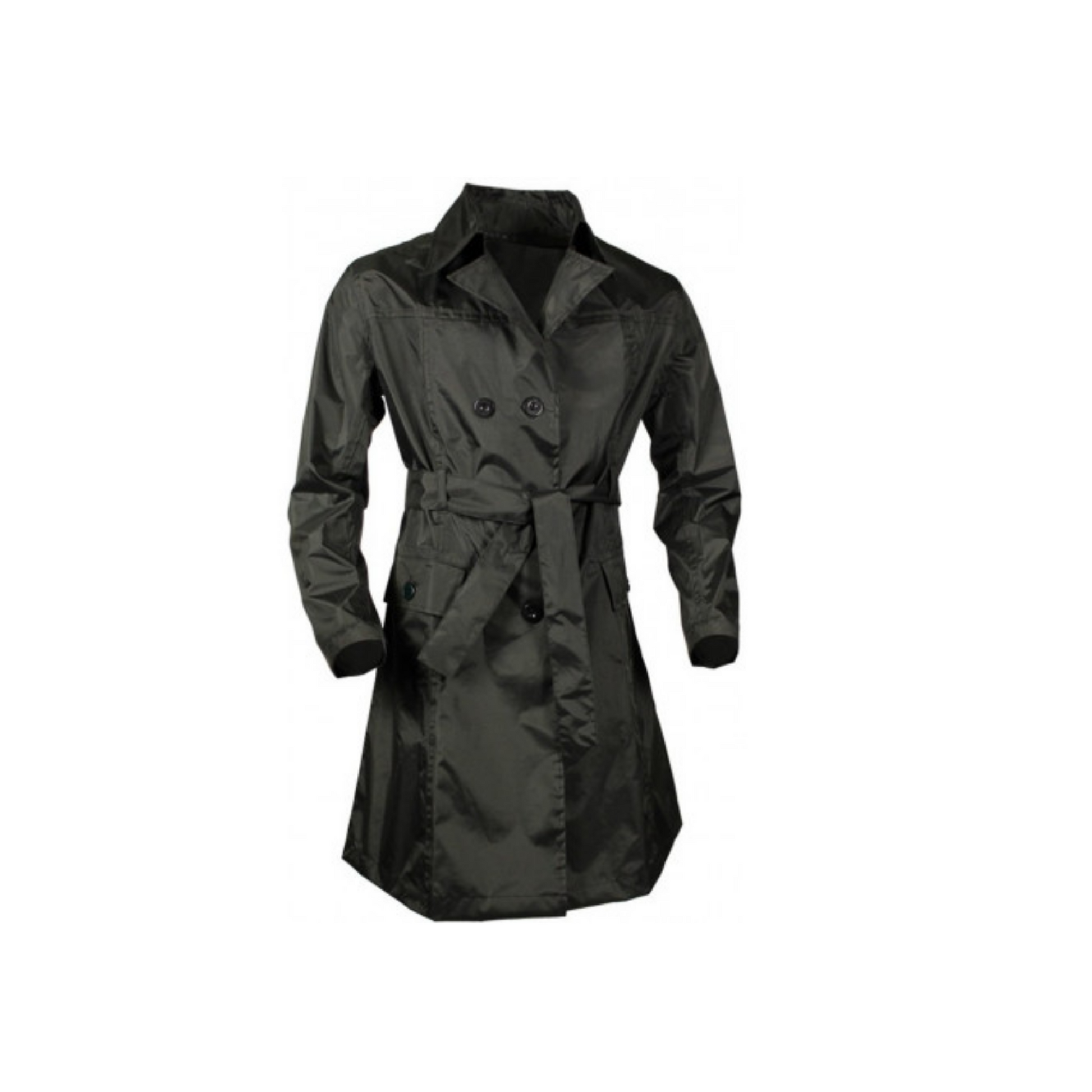 Dr Raincoat Ladies, Größe L. Schwarz, mit abnehmbarer Kapuze, 2 Taschen, + Transporttasche