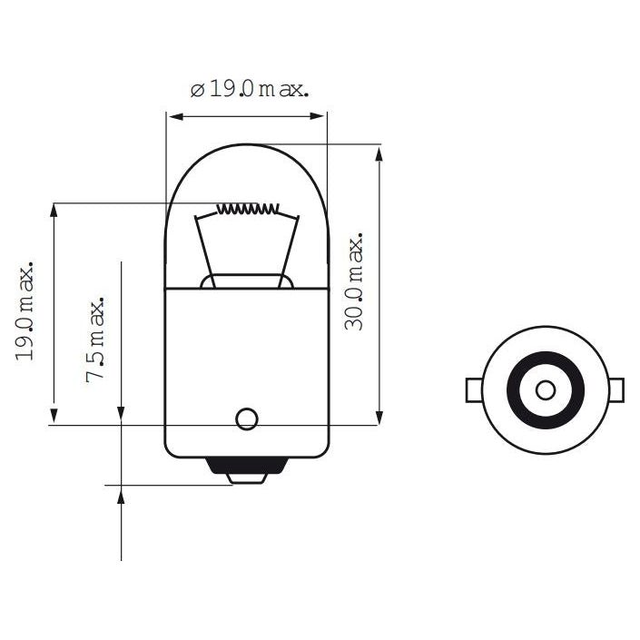 Bosma-Lampe 6V-10W BA15s