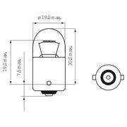 Bosma-Lampe 6V-10W BA15s - afbeelding 1