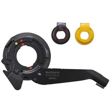 Shimano-Kassettengelenk Nexus 7 mit Borgplaat Bruin-Geel