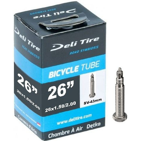 Deli-Reifen-Innenrohr Sv13 26 Zoll 26x1.50-2.10 40 54-559 43 mm Französisch