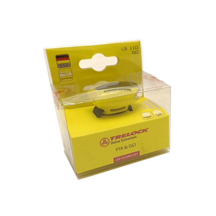 Trelock LED LS 110 Go for. Inklusive 2x CR2032-Batterien, GELB
