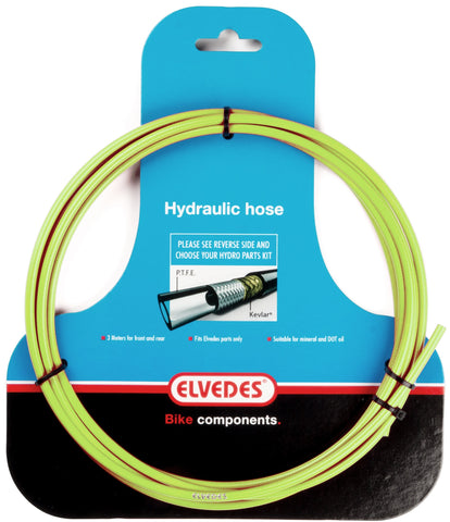 Elvedes Hydraulikrohr mit PTFE-Auskleidung und Kevlar-Schutz grün (3 Meter auf der Karte)