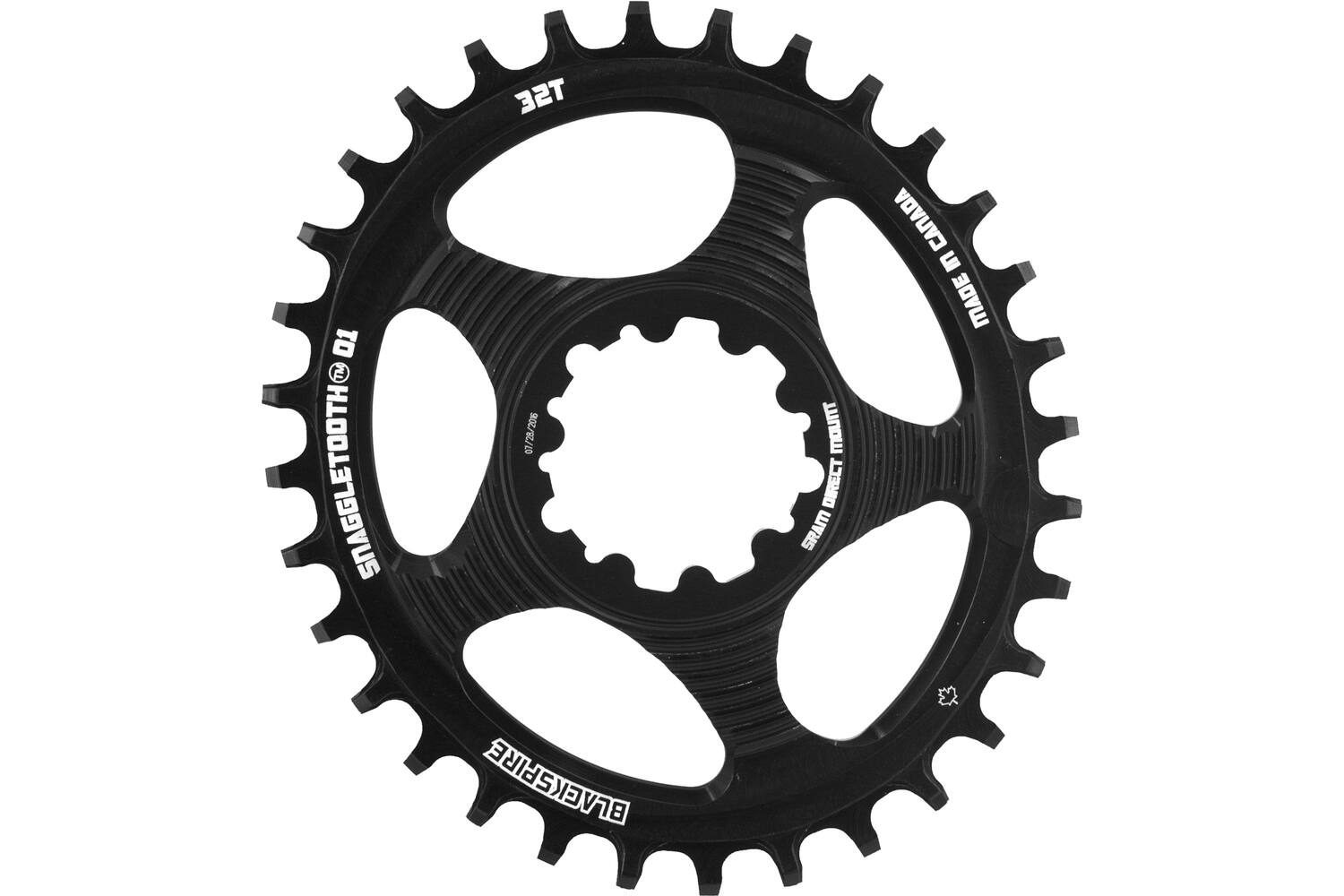 Schwarzgeschwale - - Kette Top -Kette Top Snoggletooth Oval SRAM Spline 32 6 mm Offset