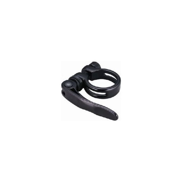 Sattelstützenklemme Alu 28,6 schwarz
