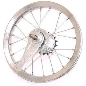 Shimano Hinterrad 12 1 2 x 2 1 4 Chrom mit Nabenimitation